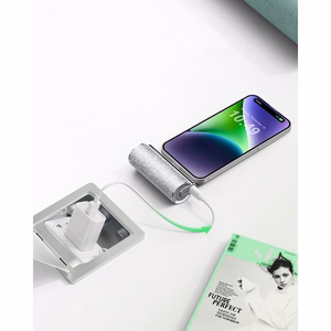 Powerbank Veger PlugOn (W0573P) PD QC3.0 2,4A 12W 5000 mAh with a built-in connector Lightning silver