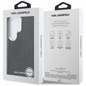 Karl Lagerfeld Perforated KL MagSafe Чехол для Samsung Galaxy S26 Ultra - чёрный