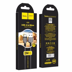 USB cable Hoco X20 USB-A to MicroUSB 2.0m black