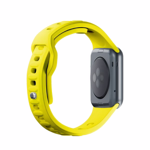 38/40/41/42 mm Yellow (small) - 3mk Silicone Watch Strap for Apple