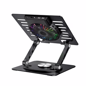 Wozinsky WDCX-X16-AS CoolBase RGB 360° Aušinimo Stovas Nešiojamajam Kompiuteriui ir Planšetei - Juodas