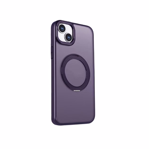Mag Ring Rotating dėklas telefonui iPhone 12 / 12 Pro 6,1" violetinis
