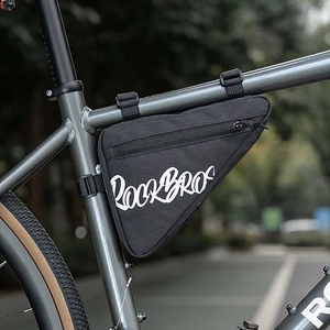 Rockbros G001 Flash Journey trikampis 0,8 l dviračio rėmo krepšys – juodas