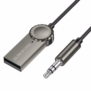 Borofone Audio Bluetooth imtuvas AUX BC56 ramiai pilkas