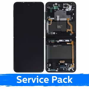 LCD-дисплей совместимый с Samsung F721 Z Flip4 (внутренний) с рамкой / тёмно-синий / (Service Pack)