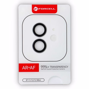 Стекло камеры для iPhone 12 / 12 Mini Forcell Premium серебряный