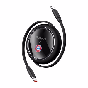 Кабель Baseus USB-C на USB-C 100W (чёрный) Bayern Edition