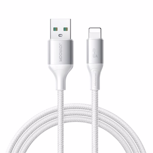 Joyroom S-A28 Flash Series 3A USB-A - Lightning laidas 1 m - baltas
