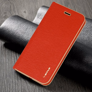 Vennus knyginis dėklas su rėmeliu Xiaomi Redmi 10A, raudonas