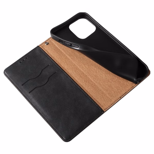 Magnet Strap Case for Samsung Galaxy S23 Flip Wallet Mini Lanyard Stand Black
