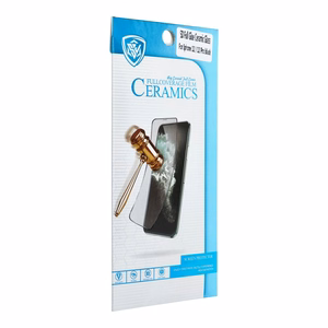 5D Full Glue Ceramic keraminė ekrano apsauga Samsung Galaxy A14 4G / A14 5G, juoda