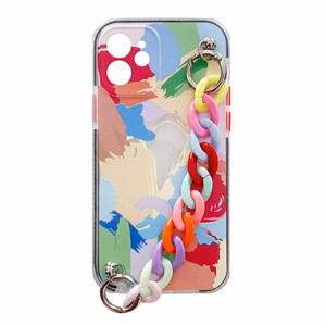 Color Chain Case гибкий эластичный гелевый чехол с цепочкой-подвеской для Samsung Galaxy A32 5G разноцветный (4)