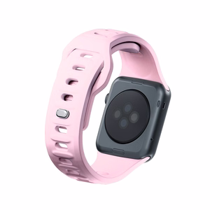 38/40/41/42 mm Powder Pink (small) - 3mk Silicone Watch Strap for Apple