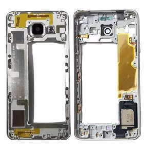 Vidurinis korpusas Samsung A310 A3 2016 pilkas (juodas) su buzeriu ir šoniniais mygtukais originalus (naudotas Grade B)
