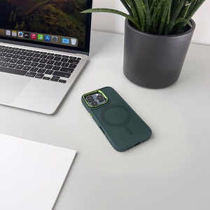 Wozinsky Mados dėklas Magnetinis Samsung Galaxy S25 - Žalias