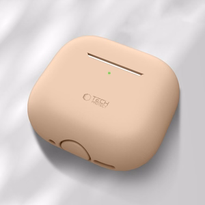 Tech-Protect silikoninis dėklas Apple AirPods 4 ausinėms - smėlinis