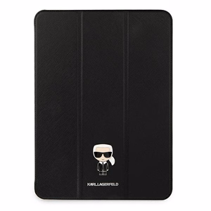 Karl Lagerfeld Saffiano Ikonic Karl Case for iPad 12.9" Pro 2021 - Black