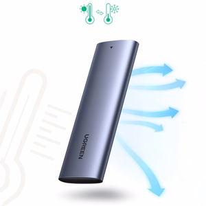 Kietojo disko korpusas Ugreen CM400 SSD M.2 NVMe 10Gb/s USB-C 3.1 Gen2 juodas