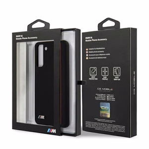 BMW Silicone Stripes M Collection чехол для Samsung Galaxy S21+ - чёрный