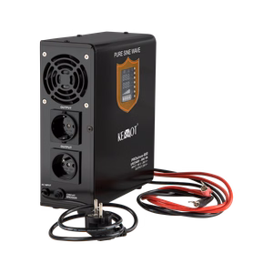 KEMOT PROsinus-800 sieninis rezervinis maitinimo šaltinis, grynos sinusoidės keitiklis su įkrovimo funkcija, 12 V/230 V, 800 VA/500 W