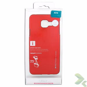 Mercury I-Jelly dėklas, skirtas Samsung Galaxy A3 (2016), raudonas