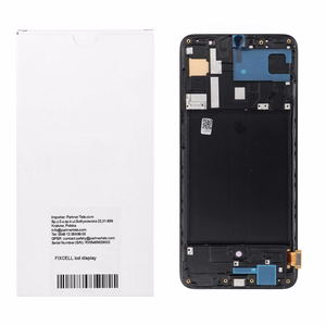 REWA OLED LCD ekranas su rėmeliu, skirtas SAMSUNG A70, juodas