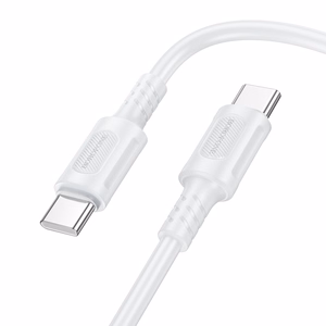 USB кабель Borofone BX111 60W USB-C to USB-C 1.0m белый
