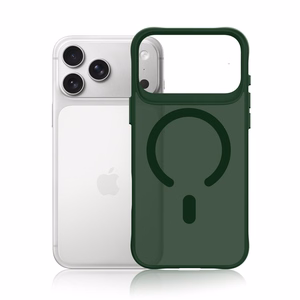 "3mk Smoke MagCase" dėklas "iPhone 17 Pro" - žalias permatomas