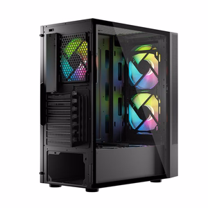 Logic ARYA ARGB MINIDI USB 3.0 kompiuterio korpusas, juodas