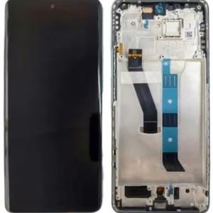 Оригинальный зелёный дисплейный модуль Xiaomi Poco M8 5G с сенсорным стеклом и рамкой (сервисная упаковка)