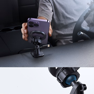Automobilinis universalus telefono laikiklis Joyroom (JR-ZS376) Magnetic (MagSafe) tvirtinamas ant prietaisų skydelio, magnetinis juodas
