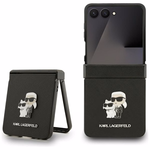 KARL LAGERFELD чехол для SAMSUNG Z Flip7 KLHCZF7SAPKCNPK (Saffiano KC PIN) чёрный