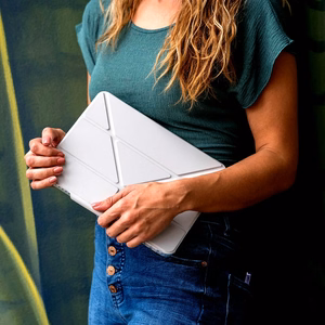 STM OPP atverčiamas dėklas, skirtas iPad Air 13" M4 (2026) / M3 (2025) / M2 (2024), pilkas