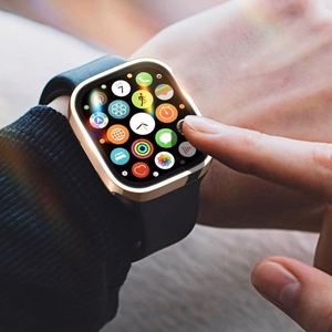 Tempered glass case Dux Ducis Hamo Apple Watch 45mm pink