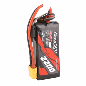 Аккумулятор GensAce G-Tech LiPo 2200 мА·ч, 7,4 В, 60C, 2S1P, разъем XT60