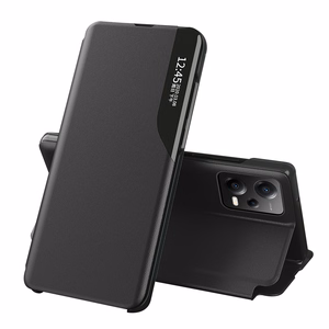 Eco Leather View Case чехол для Xiaomi 13 Lite с откидной подставкой чёрный