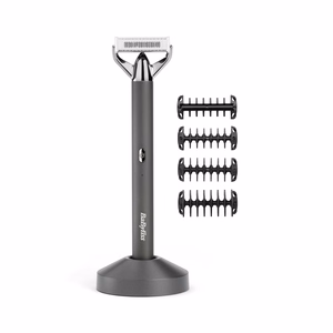 BaByliss Super-X Metal OT996E – belaidė drėgnam ir sausam naudojimui skirta barzdos kirpimo mašinėlė, sidabro spalvos