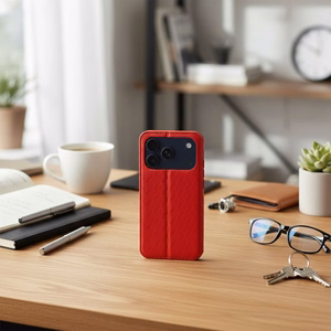 Чехол-книжка iPhone 17 / 18 Cubic Book красный