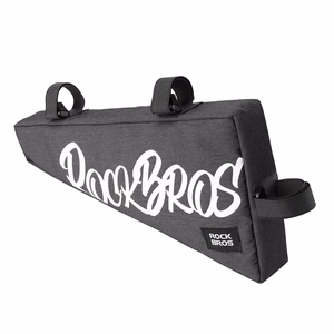 Rockbros G008 Flash Journey XL trikampis 1,9 l dviračio rėmo krepšys – juodas