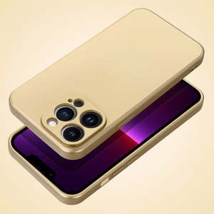 Чехол для iPhone 14 Pro Metallic золотой