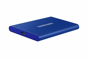 Samsung nešiojamas SSD T7 2 TB USB Type-C 3.2 Gen 2 (3.1 Gen 2) mėlynas