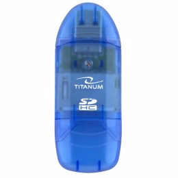 TITANUM TA101B kortelių skaitytuvas mėlynas USB 2.0