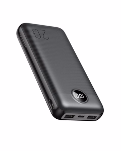 Išorinė baterija POWER BANK VEGER (L20S) 20000mAh (2xUSB; 1xType-C; QC3.0 20W) juoda