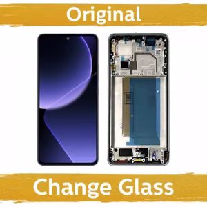 LCD дисплей совместимый с Xiaomi 13T (13T Pro) с рамкой / Alpine Blue / (восстановленный: Китай)