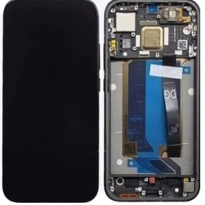 Ekranas Xiaomi Poco X8 Pro 5G su lietimui jautriu stikliuku ir rėmeliu Black originalus (service pack)