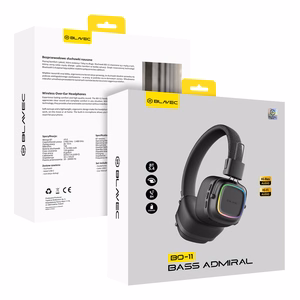 Blavec Полноразмерные Bluetooth Наушники BO-11 Bass Admiral (BO11-B) чёрные