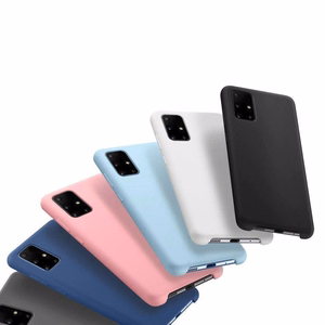 Silikoninis dėklas minkštas lankstus guminis dėklas Samsung Galaxy A03s mėlynas