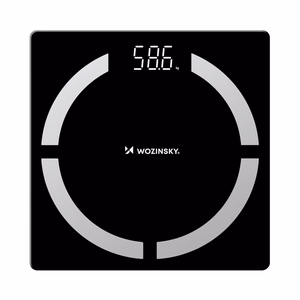 Wozinsky WIWL-30 išmaniosios Bluetooth vonios svarstyklės - juoda