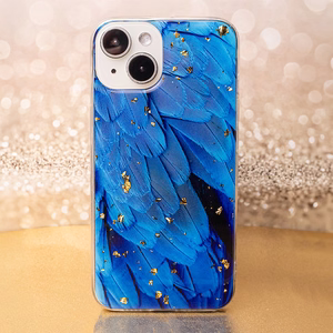 Gold Glam dėklas telefonui Samsung Galaxy A25 5G (global) mėlynas