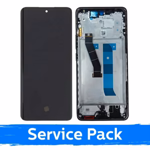 LCD Display Compatible Xiaomi Redmi Note 15 4G with Frame / Black / (Service Pack)
